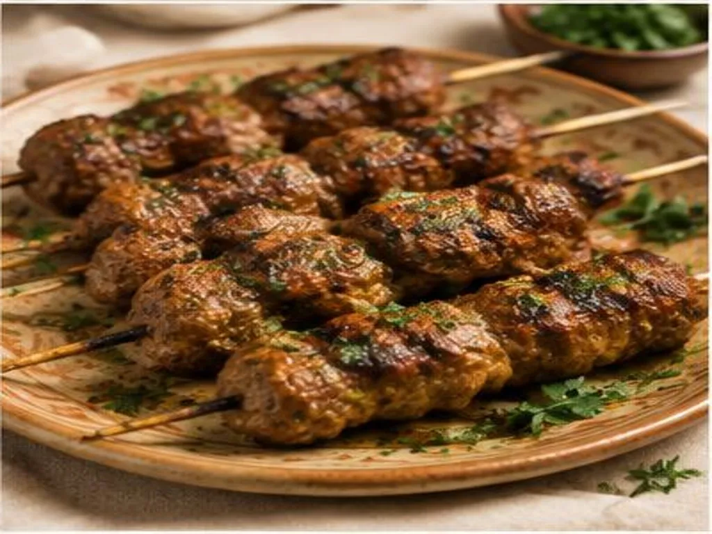 Brochettes de kefta marocaine grillées au barbecue