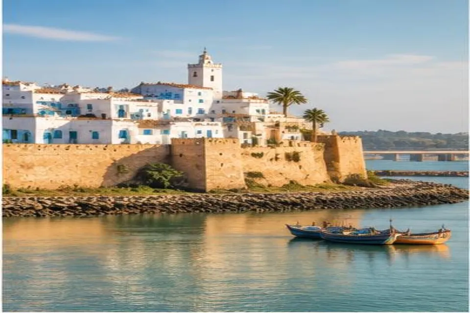 Kasbah blanche de Rabat–Salé dominant l’estuaire du Bouregreg